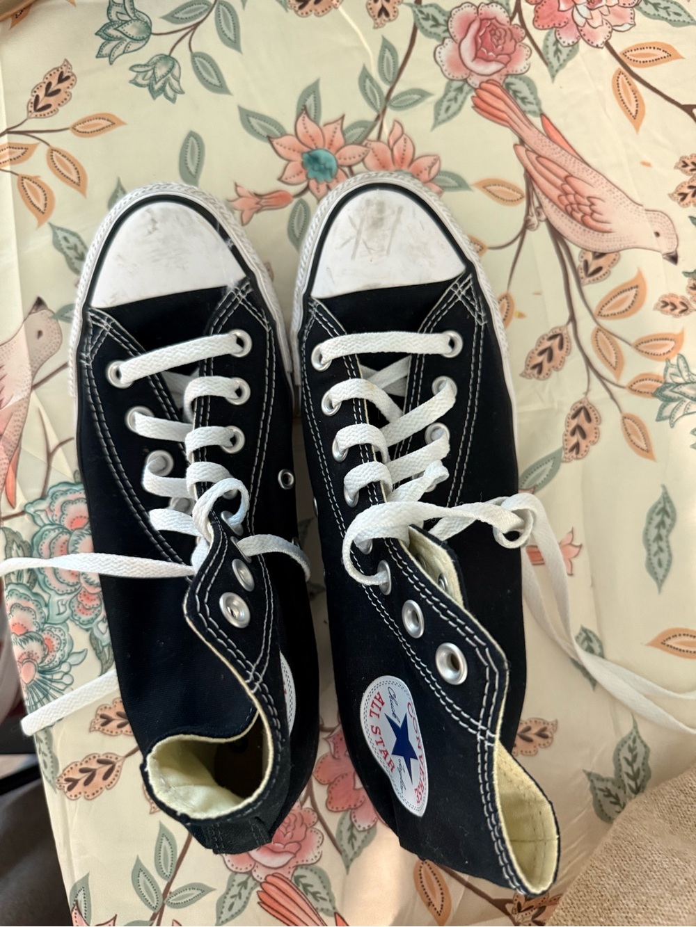 Converse Black & White High-Top Canvas Sneakers